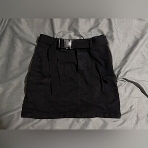 PacSun black high waist Mini Skirt with attached belt and cargo pockets 27